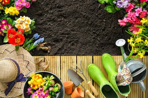 Durable hard landscaping features in a Yeading outdoor area